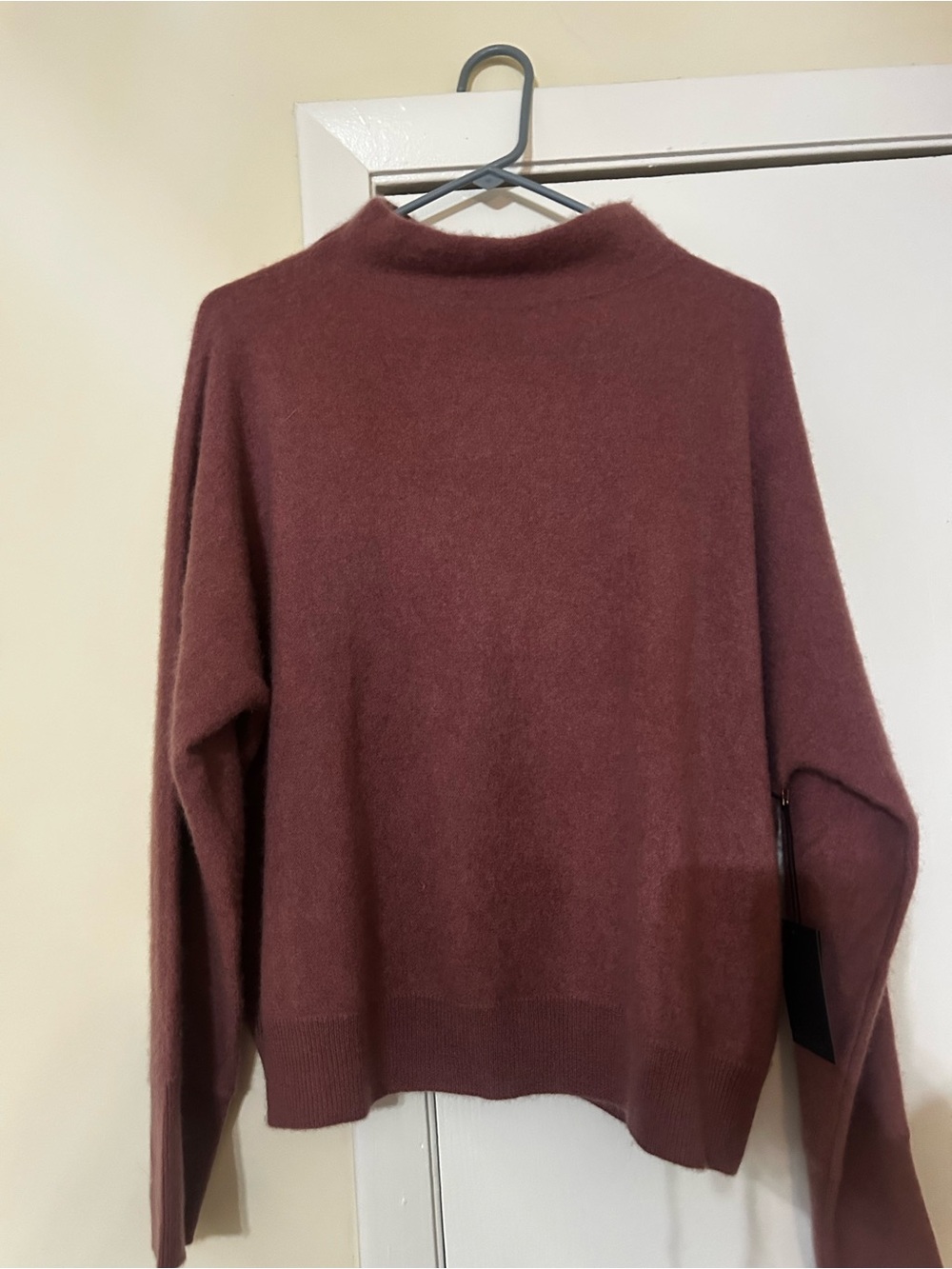 NWT Tahari 100% 2-Ply Cashmere Mock Neck Pullover Sweater XL